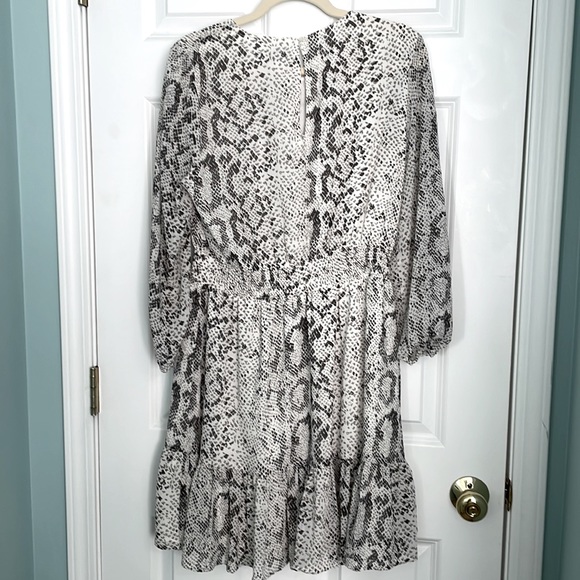 J Crew Factory Snakeskin Smock-Waist Dress - Picture 3 of 3